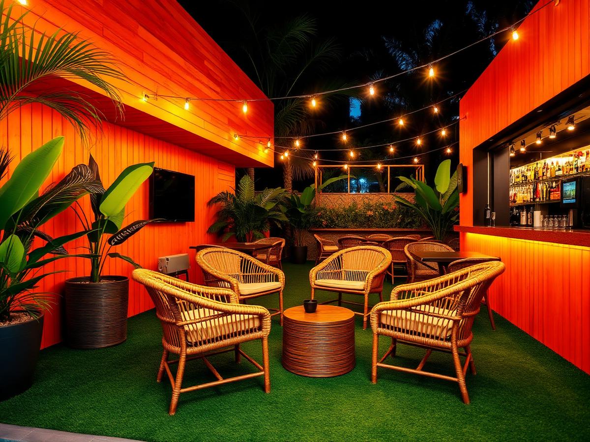 Sit-out lounge by day